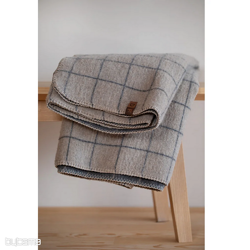 Coperta DF MERANO CHECKERED GREY