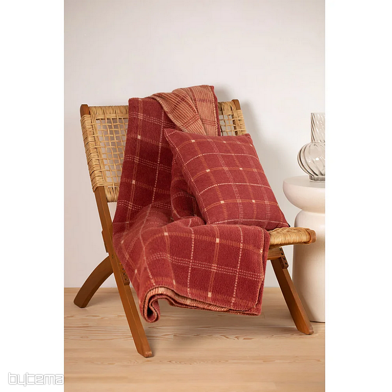 Coperta DF SAVONA QUADRETTI ROSSI