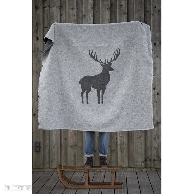 Coperta DF LUCA DEER GREY