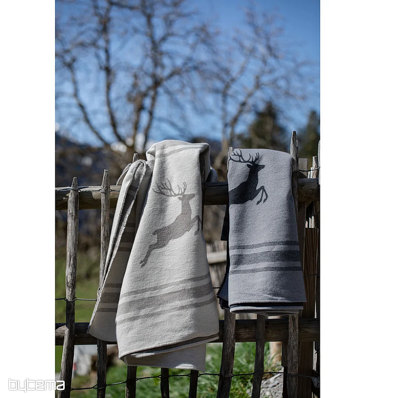 Coperta DF LUCA DEER JUMPING BEIGE
