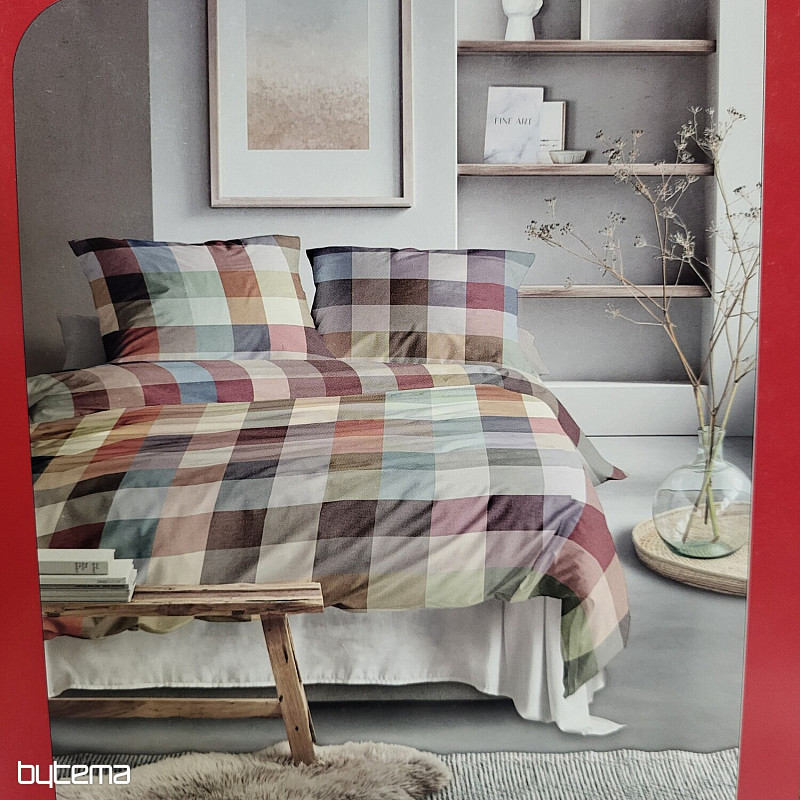 Biancheria da letto di lusso in flanella IRISETTE ZOBEL 8600-90 MULTI CHECK