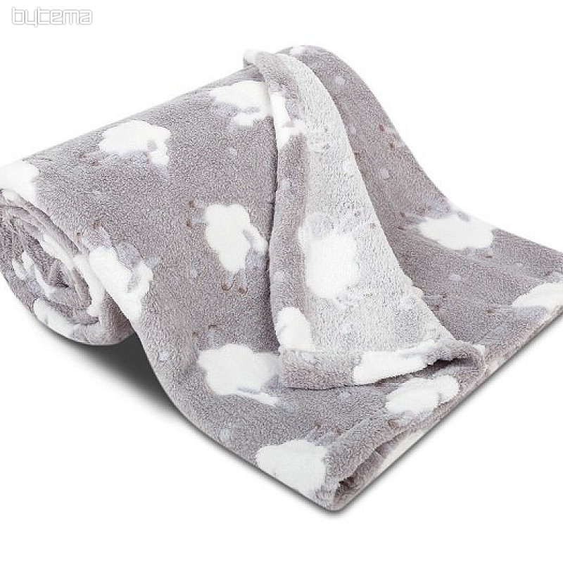 Coperta per bambini PECORA grigia