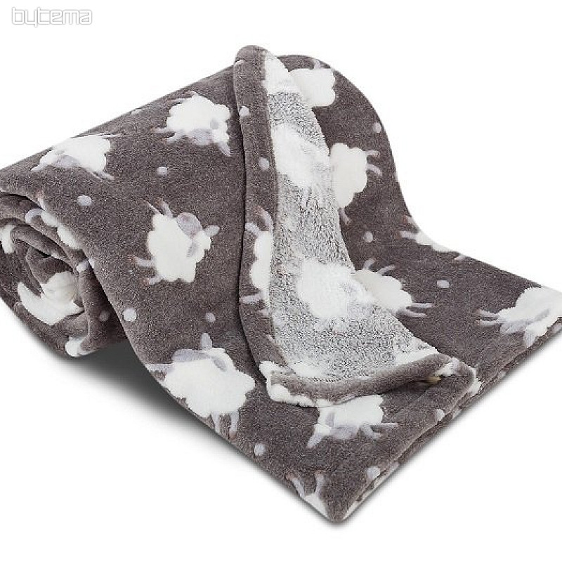 Coperta per bambini PECORA grigio scuro
