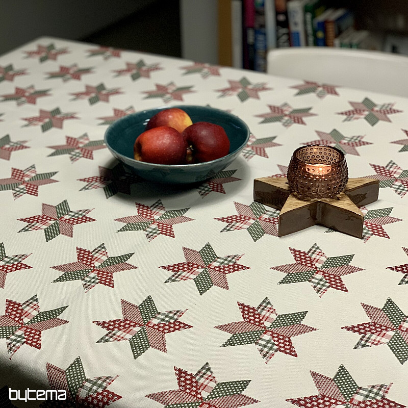 Tovaglia e sciarpa natalizia STAR SHELLEY