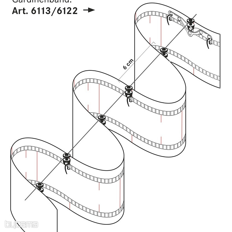 Cavo con cursore girevole per nastro NEW WAVE 1:2