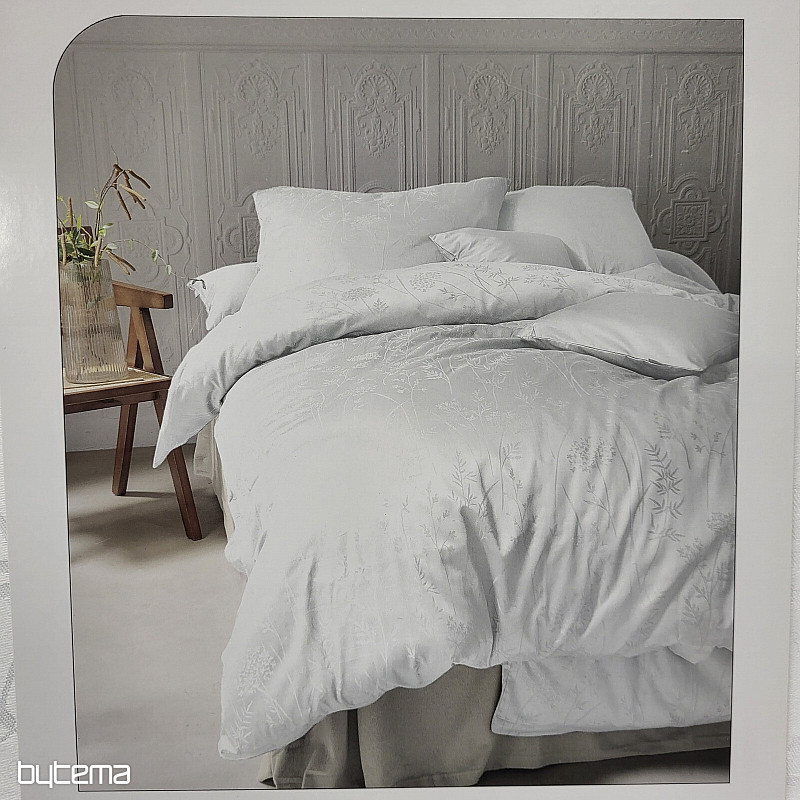 Lussuoso damasco di cotone RIO WHITE