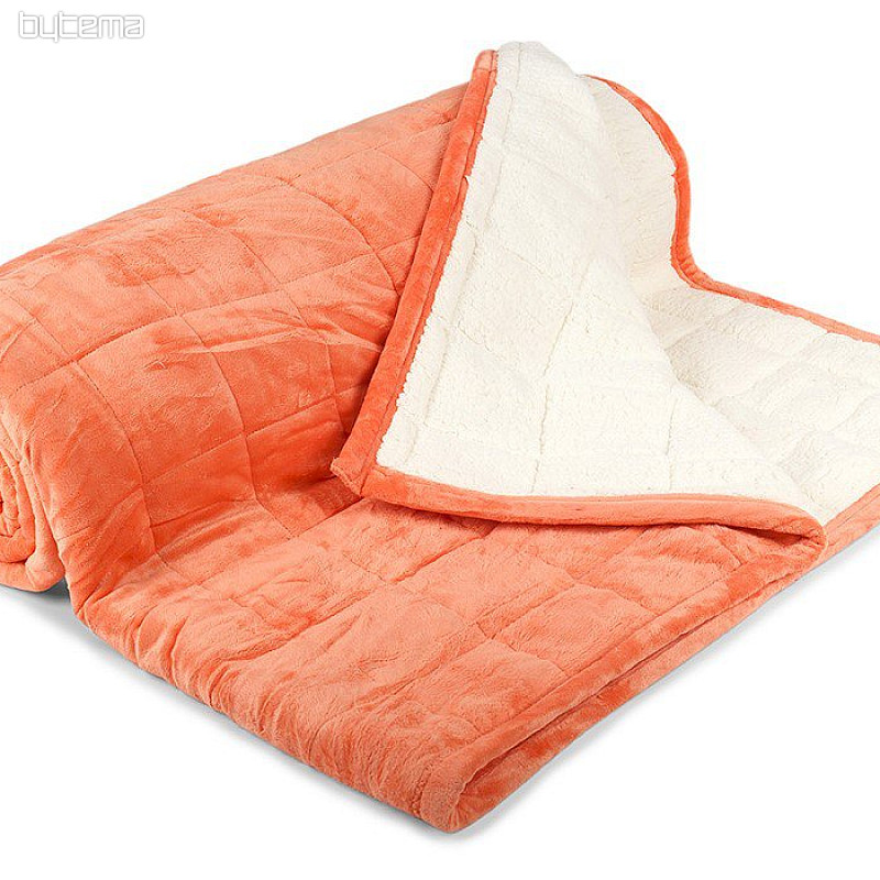 coperta in microfibra EXTRA SOFT SHEEP punto salmone