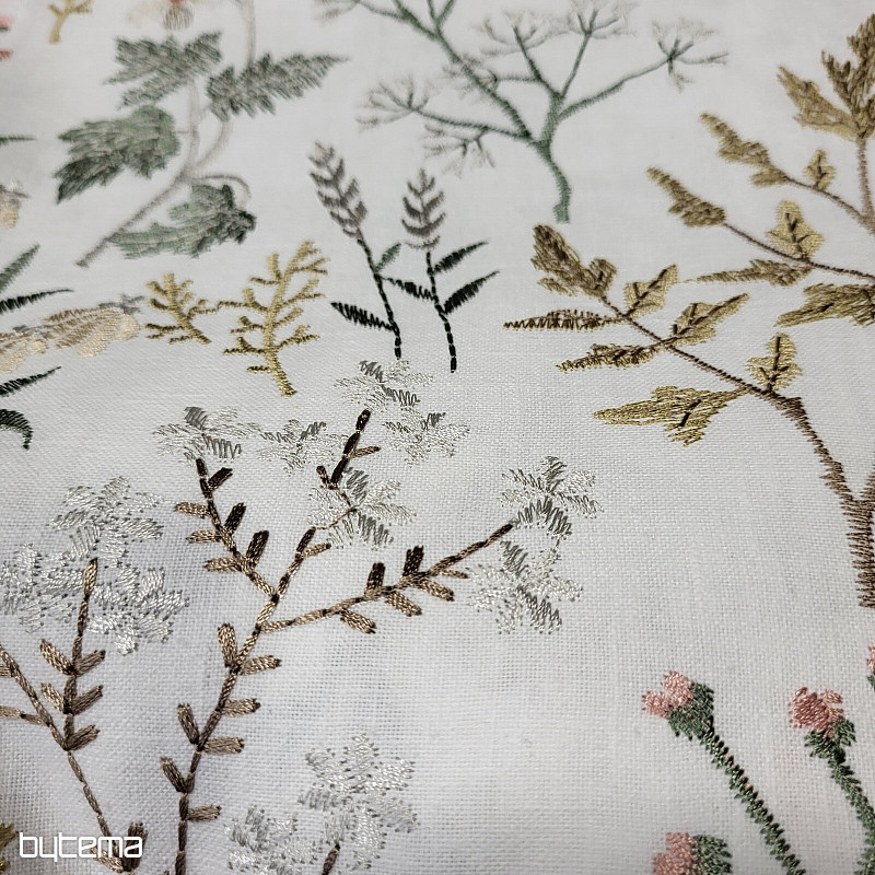 Sciarpa ricamata BIANCO ZENZERO