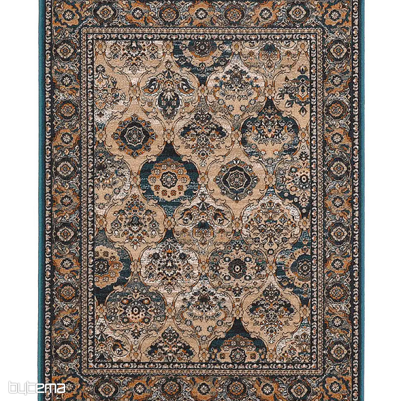 Tappeto di lana di lusso ISFAHAN Forenza smeraldo/smeraldo