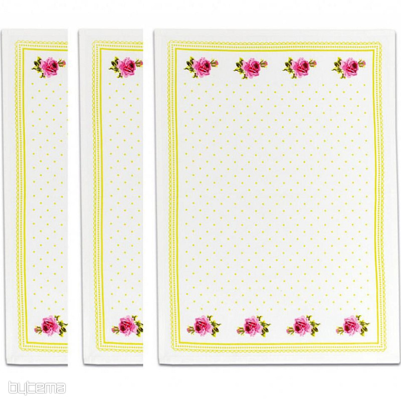 Asciugamani della nonna Rose verdi