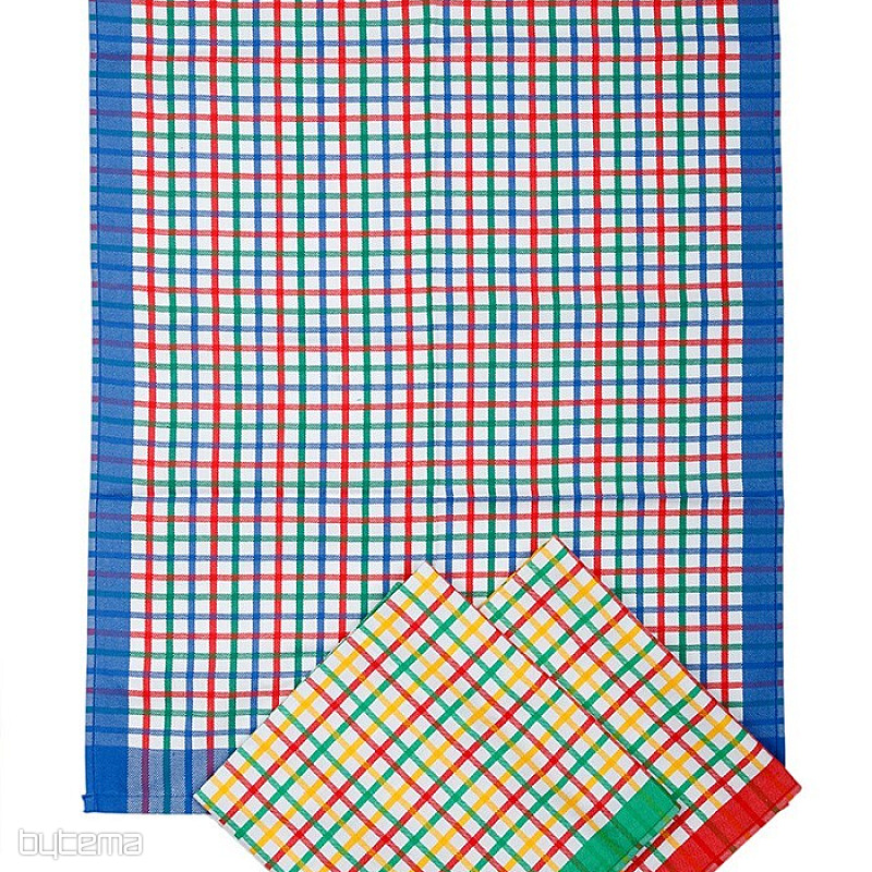 Asciugamani in cotone a quadri grigio chiaro