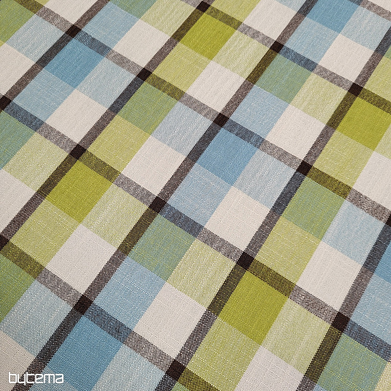 Tessuto decorativo ATILA BLU VERDE