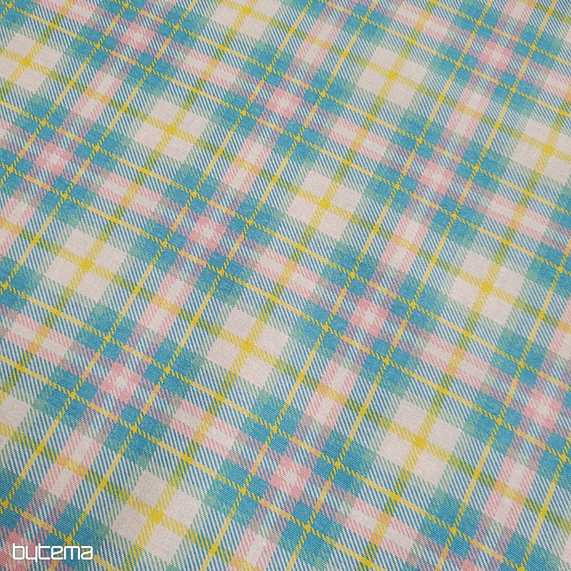 Tessuto decorativo DEMER VERDE ROSA