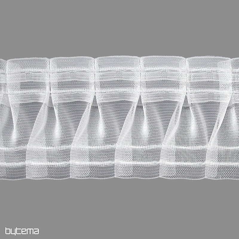 Nastro arricciato per tende ZIGZAG 8 cm, 1:2