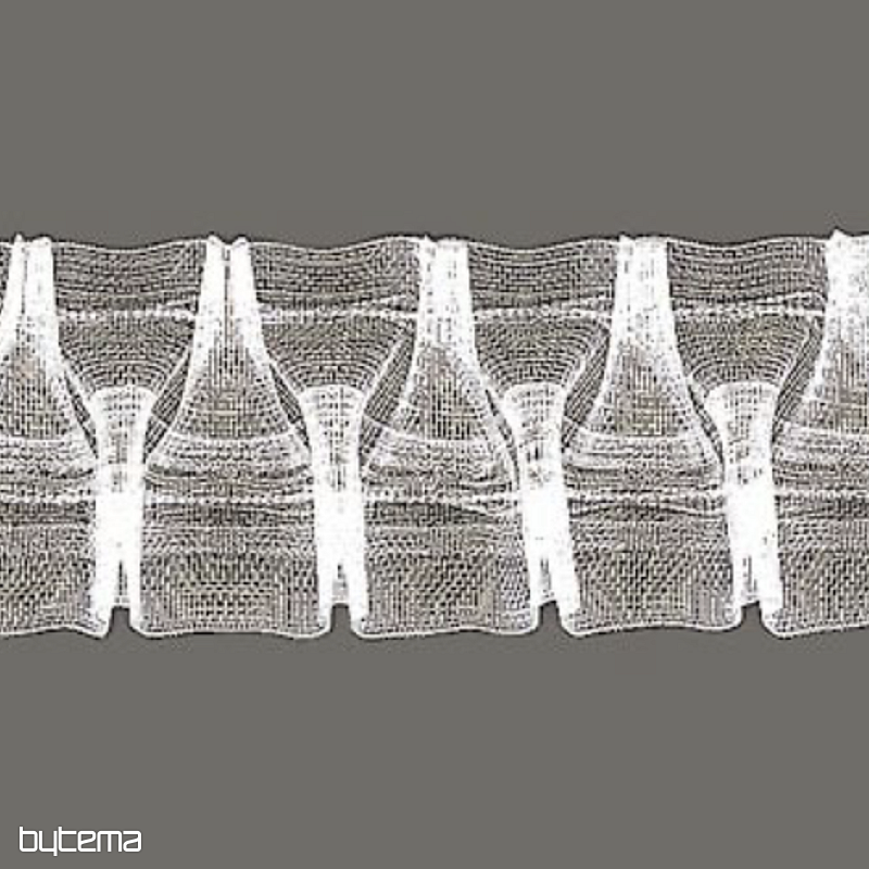 Nastro arricciato per tende ZIGZAG 5 cm, 1:2