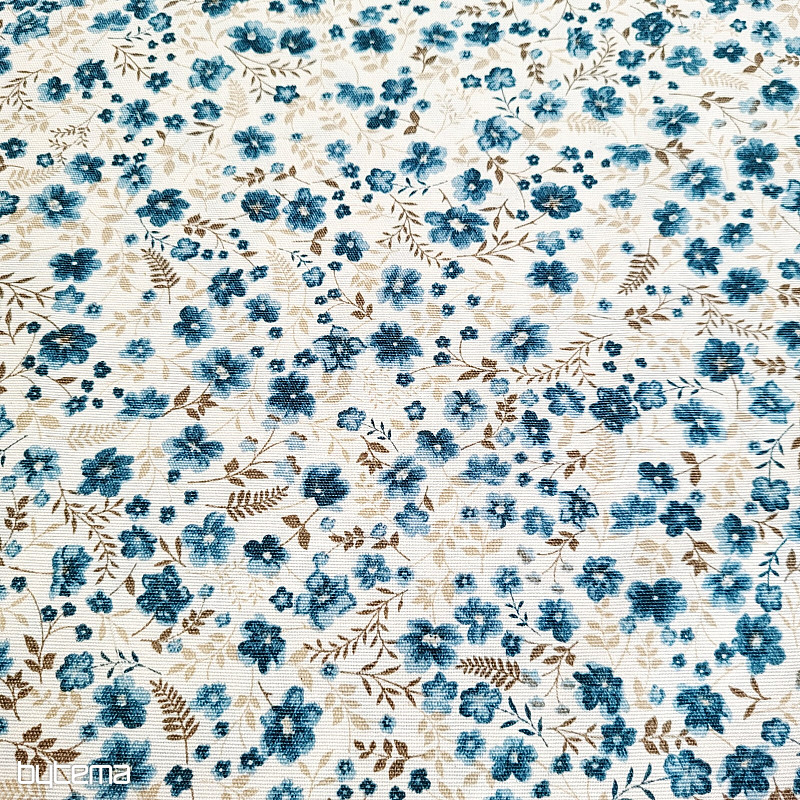 Tessuto decorativo CIRI petrolio