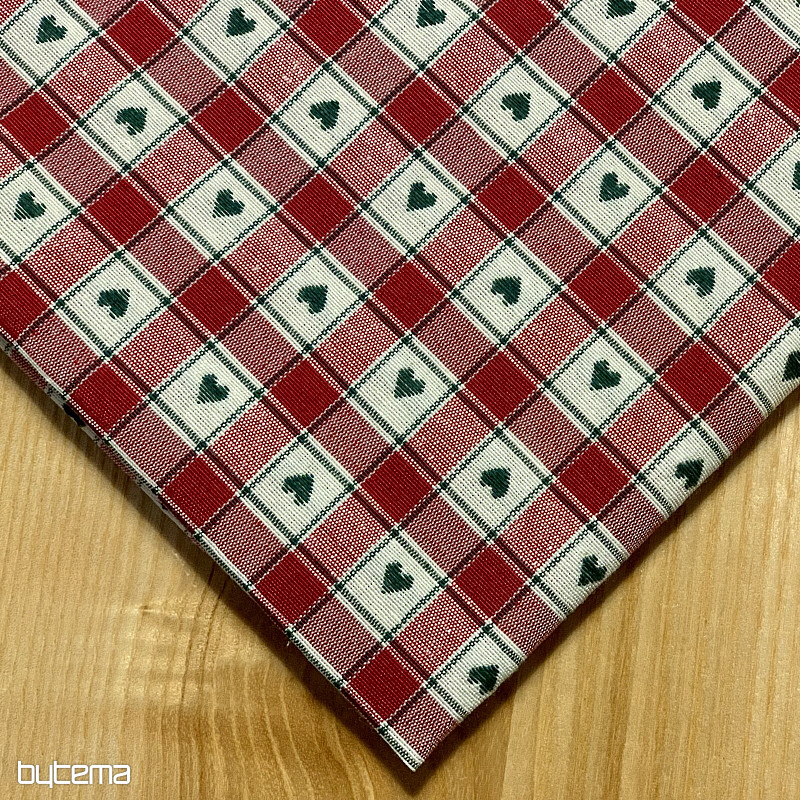 Tovaglia e sciarpa MAXI CORET rossa