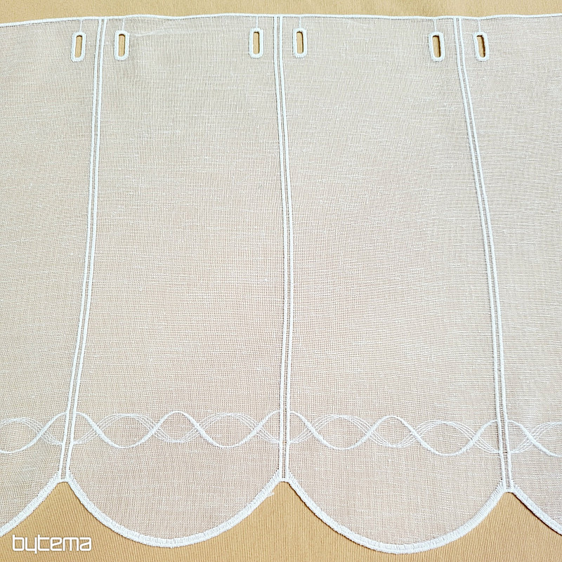 Tenda per vetrata artistica GERSTER 11883 bianca