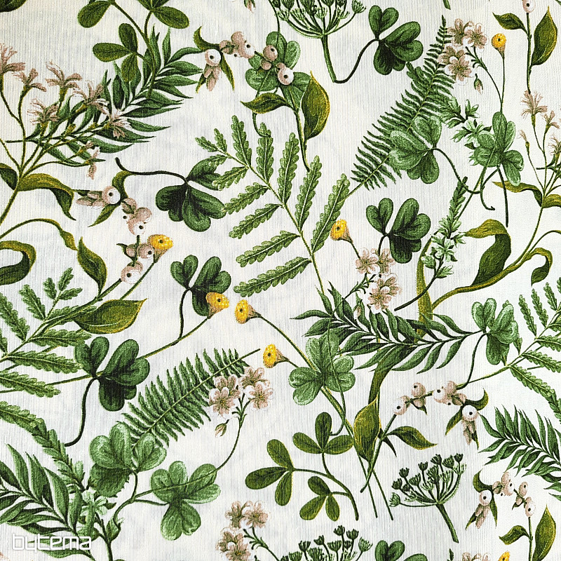 Tessuto decorativo FIORI BIANCHI