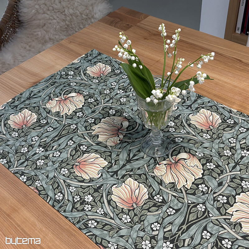 Tovaglia e sciarpa FIORI DORATI