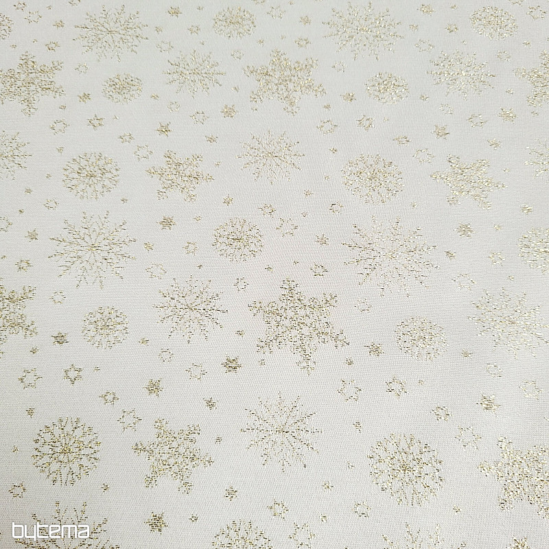 Tessuto decorativo in Teflon FLAKES COPO LUREX oro