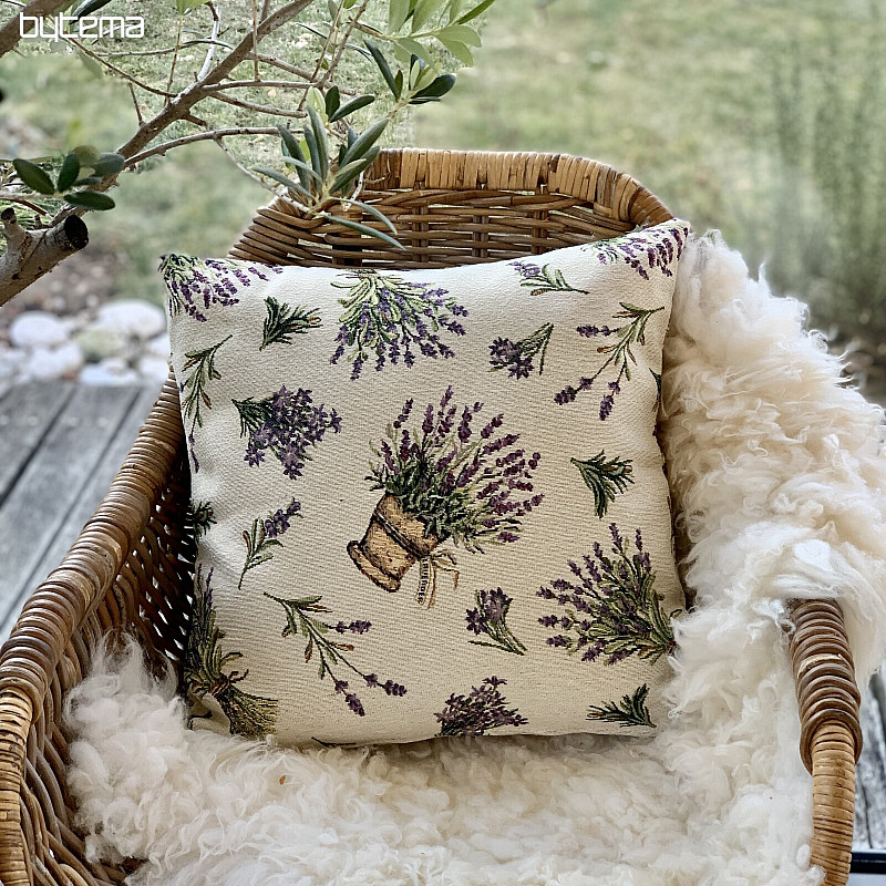 Fodera per cuscino arazzo FIORE DI LAVANDA
