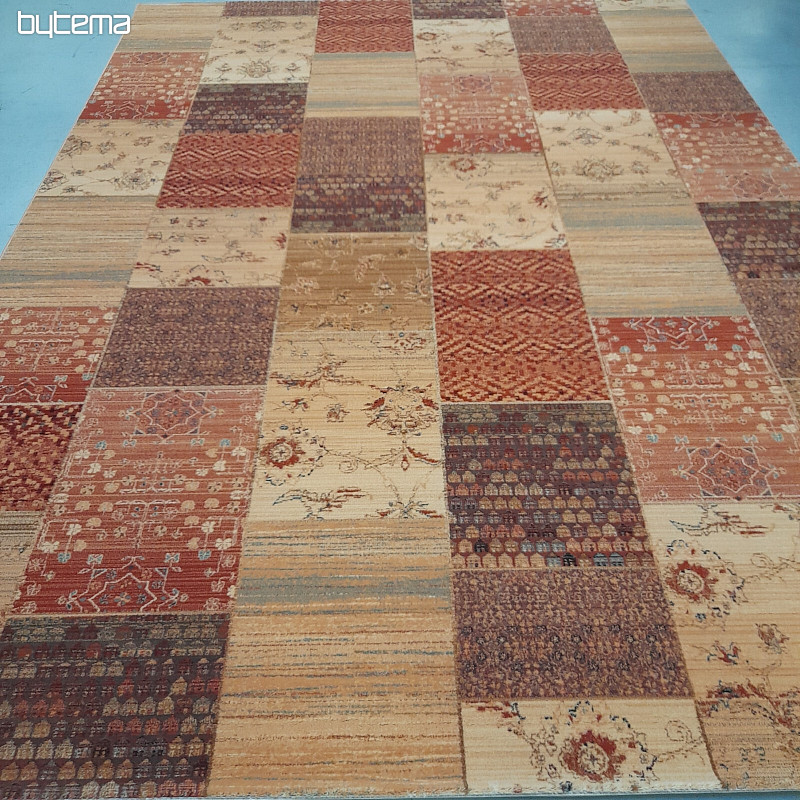 Tappeti di lusso in lana KASHQAI PATCHWORK crema