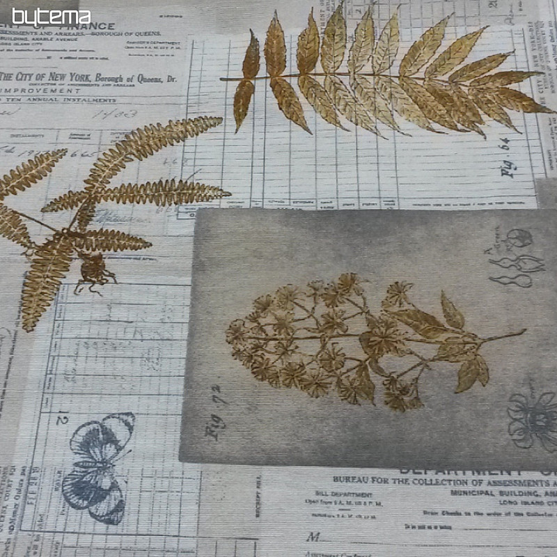 Tessuto decorativo HERBÁŘ marrone