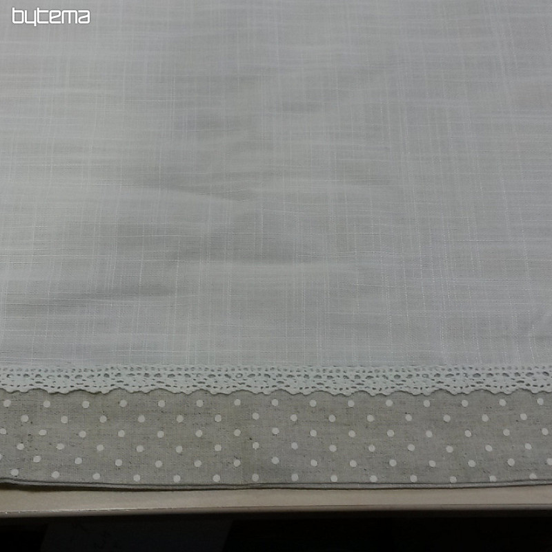 Tenda beige a pois