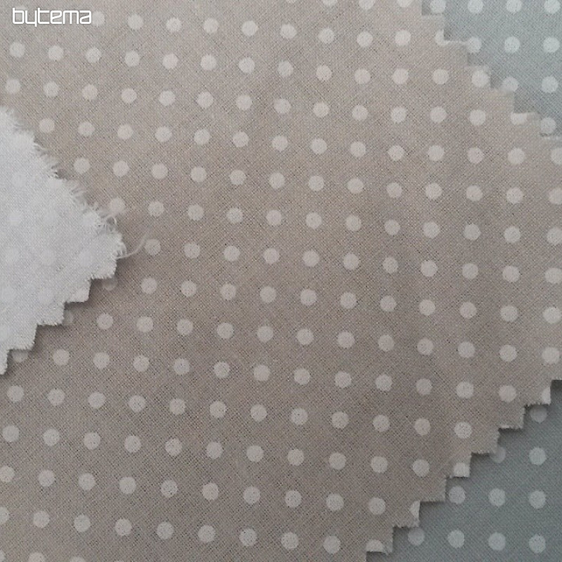Tessuto decorativo in cotone PISANI a pois