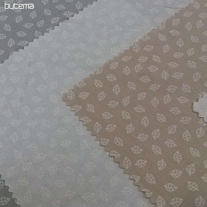 Tessuto decorativo in cotone foglia TELMA
