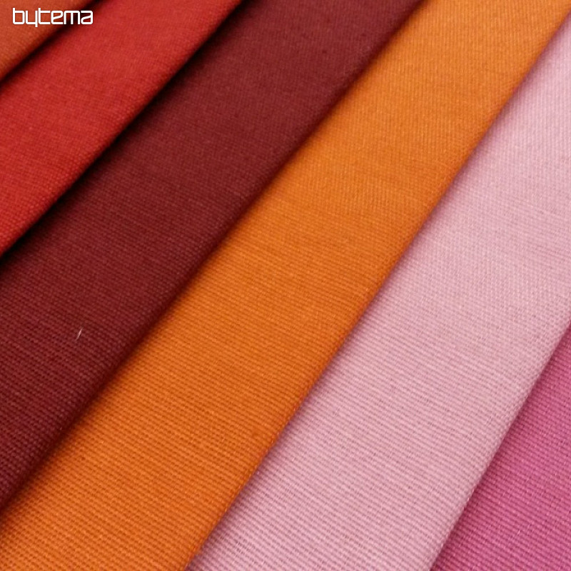 Tessuto decorativo arancione LISO