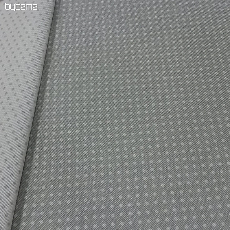 Tessuto decorativo ALBY crema pois grigio