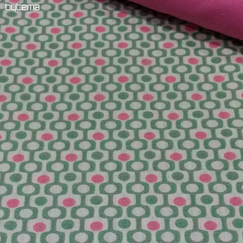 Tessuto decorativo PEIXO MENTHE/CORAL