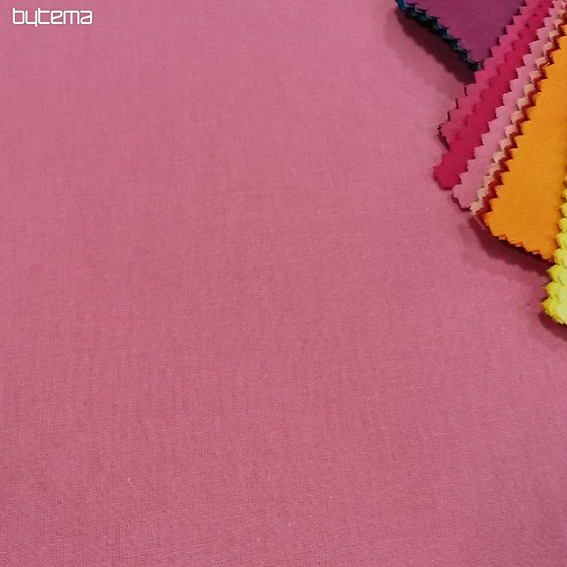 Tessuto di cotone UNI ROSA