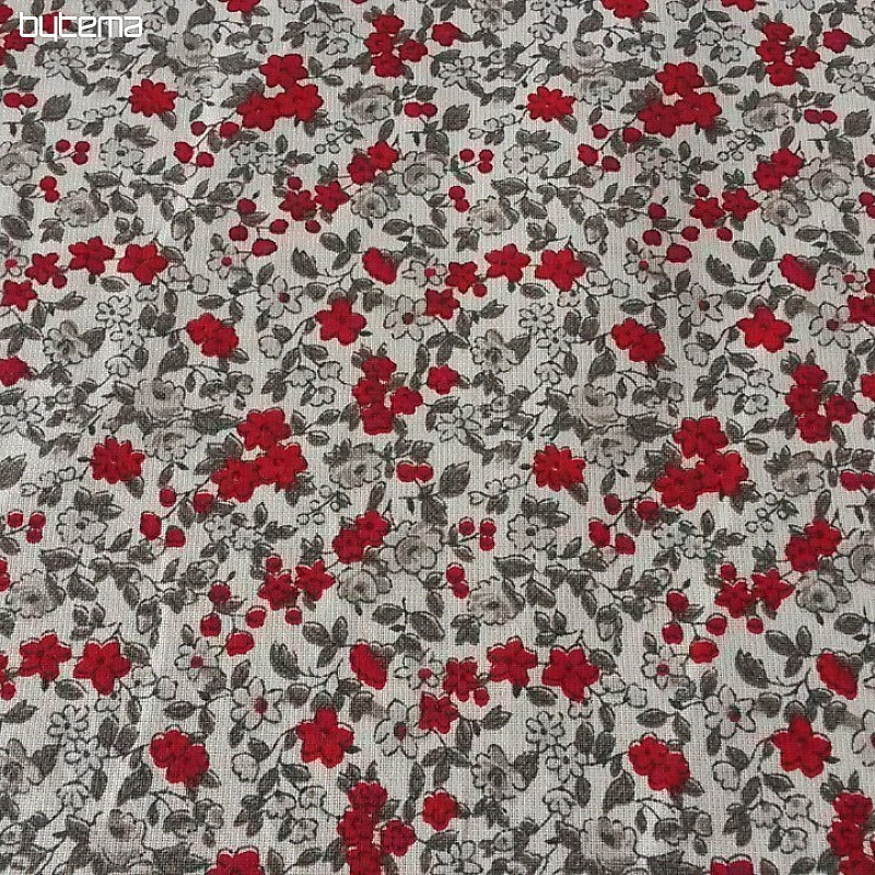 Tessuto di cotone LEONIE fiori 1