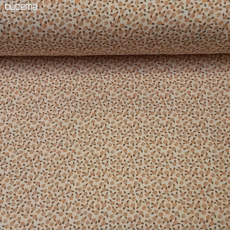 Tessuto decorativo TWIST F01 fiorellino arancione