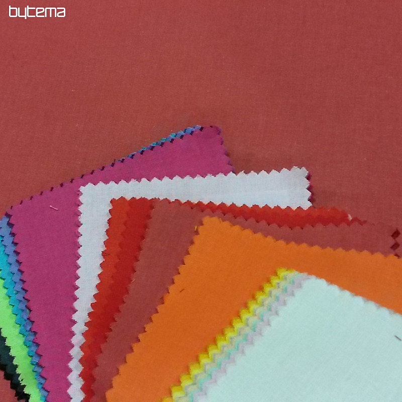 Tessuto cotone UNI rosso polvere