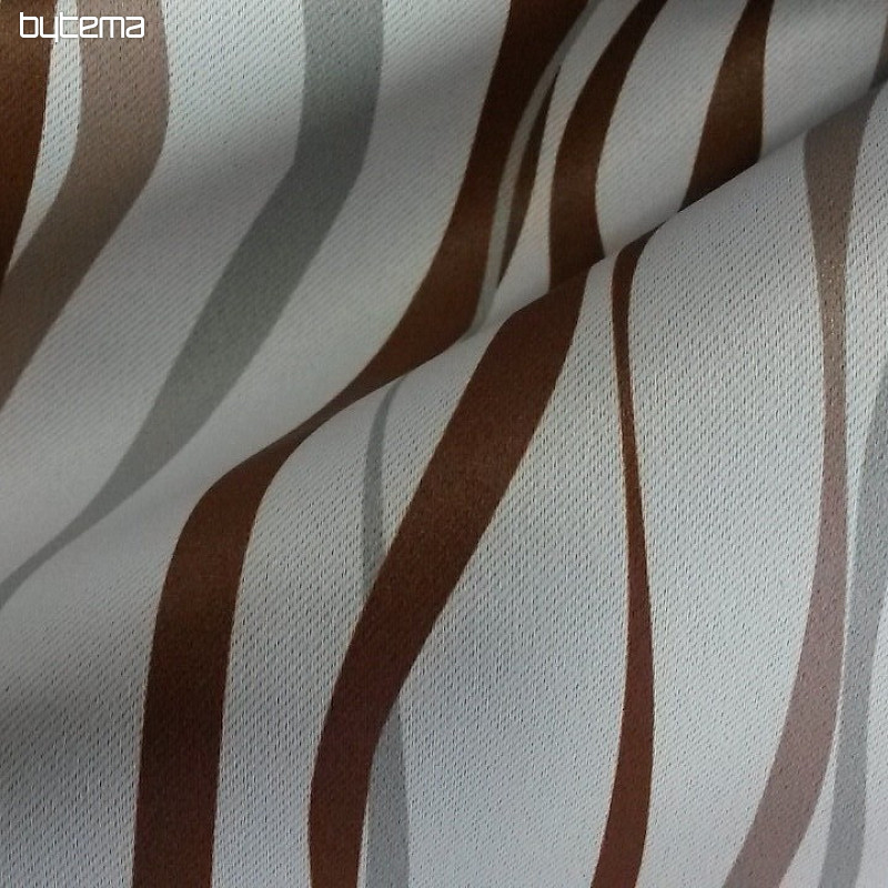 Tessuto decorativo 10024-01 riga marrone
