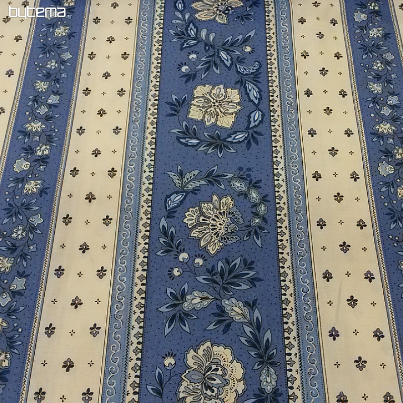 Tessuto di cotone VOLKS a righe blu