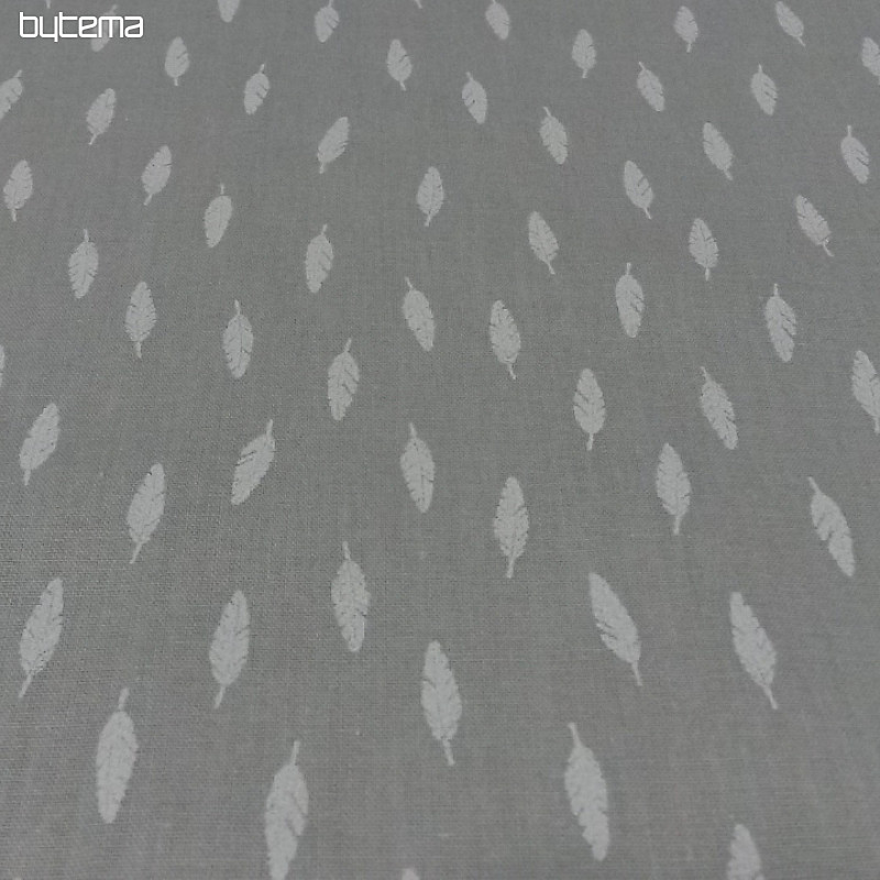 Tessuto di cotone Grigio piuma