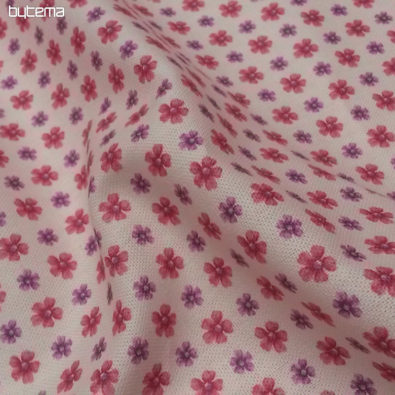 Tessuto decorativo CLARA FLOWERS rosa