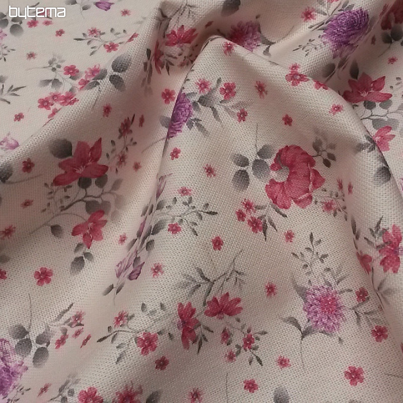 Tessuto decorativo FLOWERS DIVA rosa