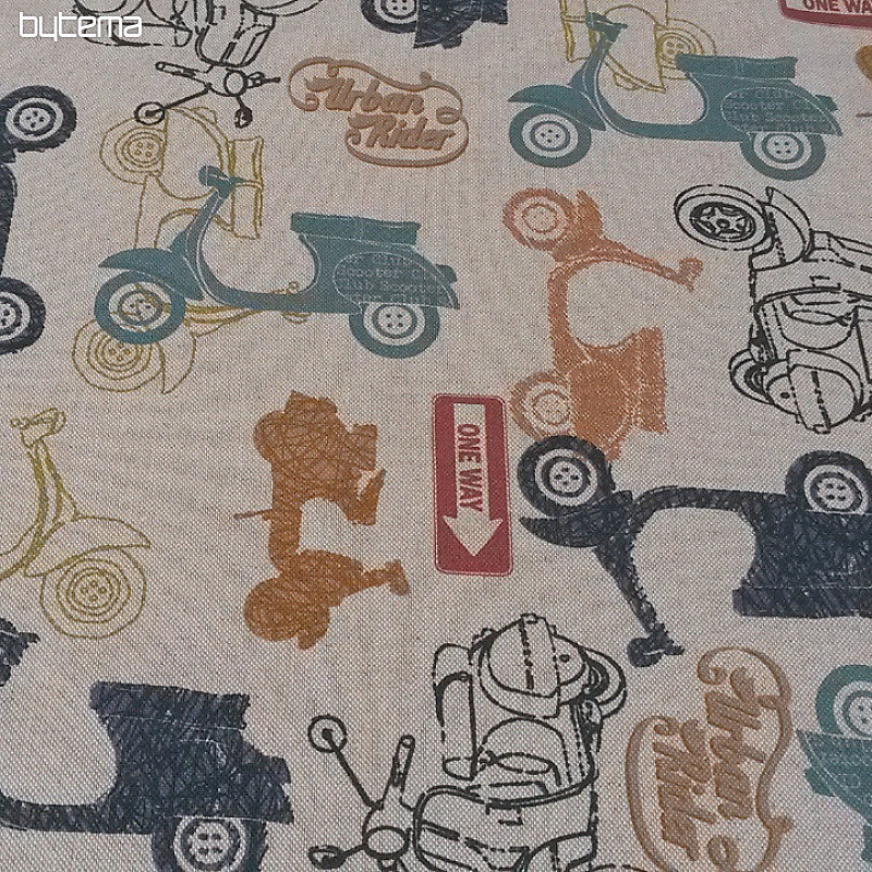 Tessuto decorativo per scooter VESPA, stampa digitale