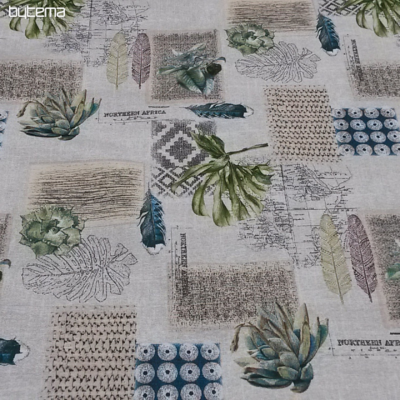 Tessuto decorativo FLORA verde