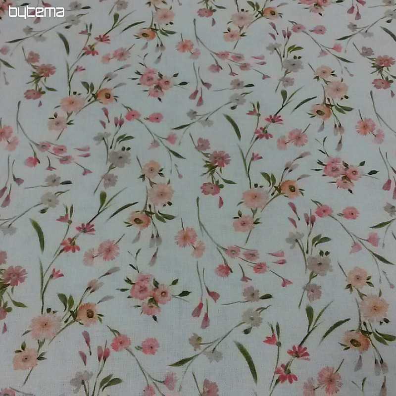 Tessuto di cotone JARDINS C rosa