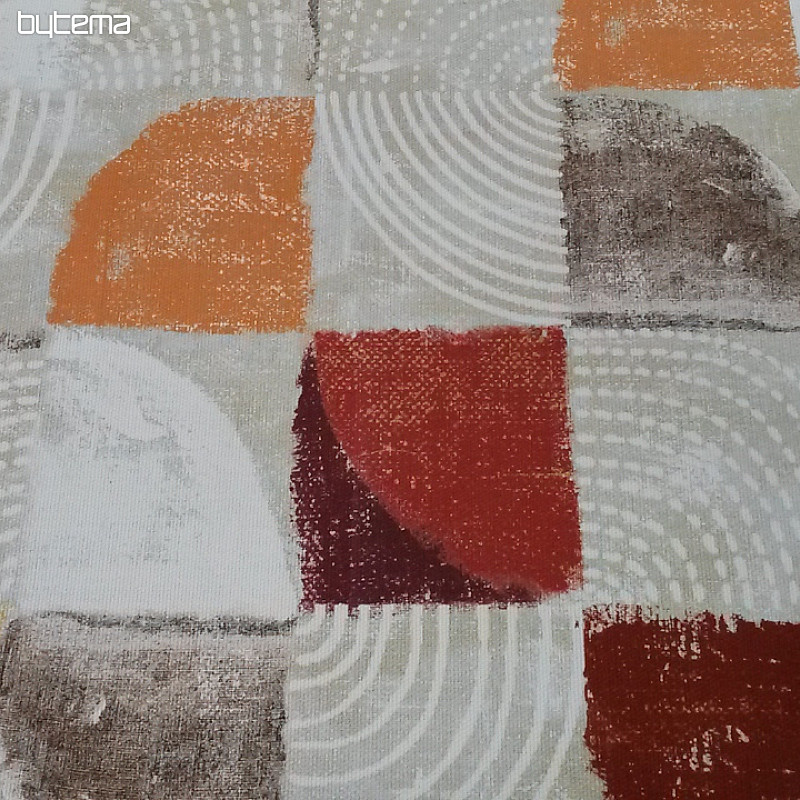 Tessuto decorativo MOKKA GEO 1 arancione
