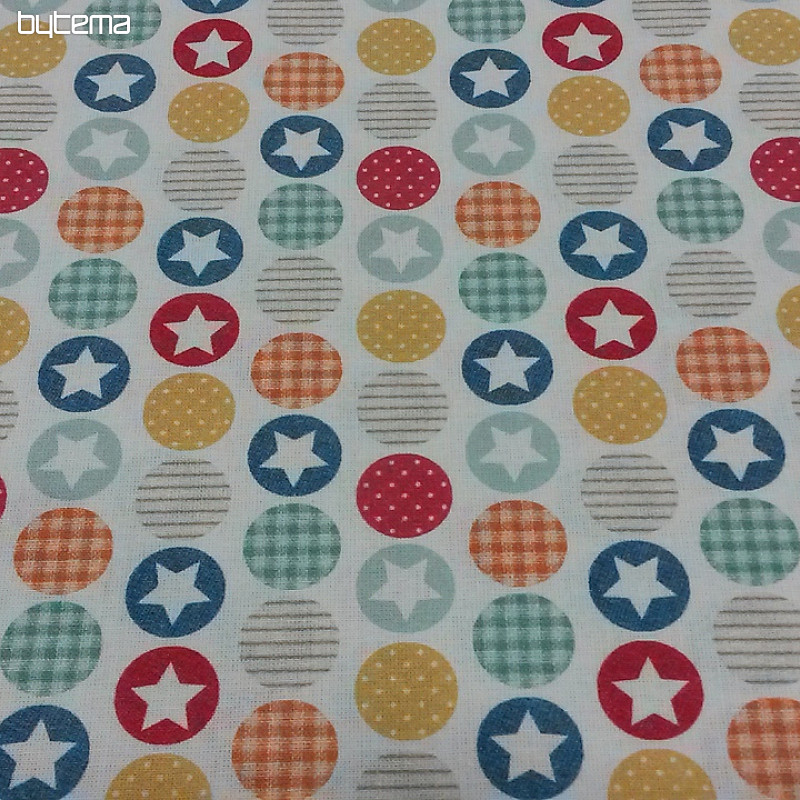 Tessuto in cotone BABY ZOO C multicolore