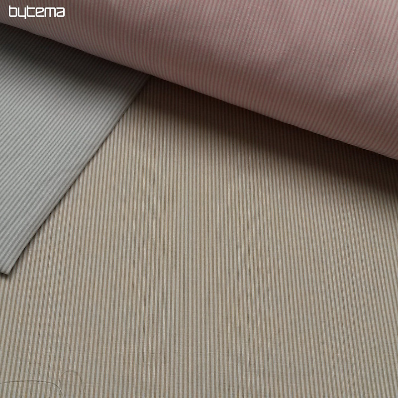 Tessuto in cotone BABY STRIPE beige