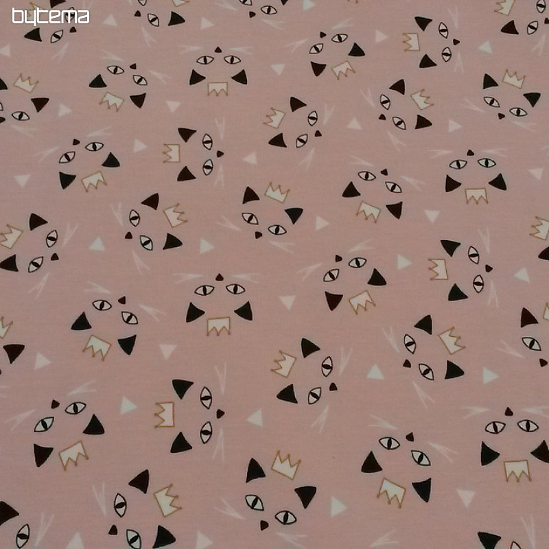 Maglia di cotone stampa MAOUCHA CAT rosa